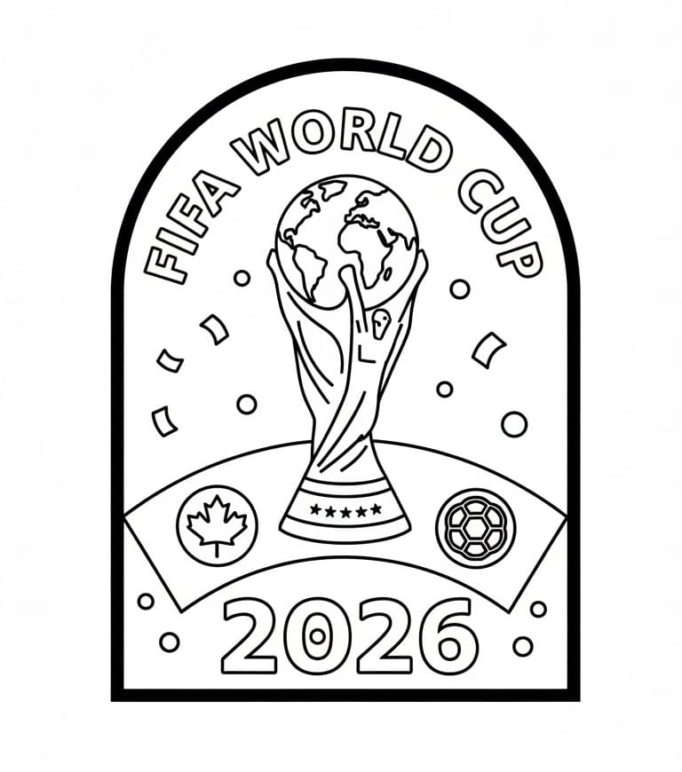 World Cup 2026 Image Coloring Page Download Print Or Color Online World Cup 2026 Image Coloring 