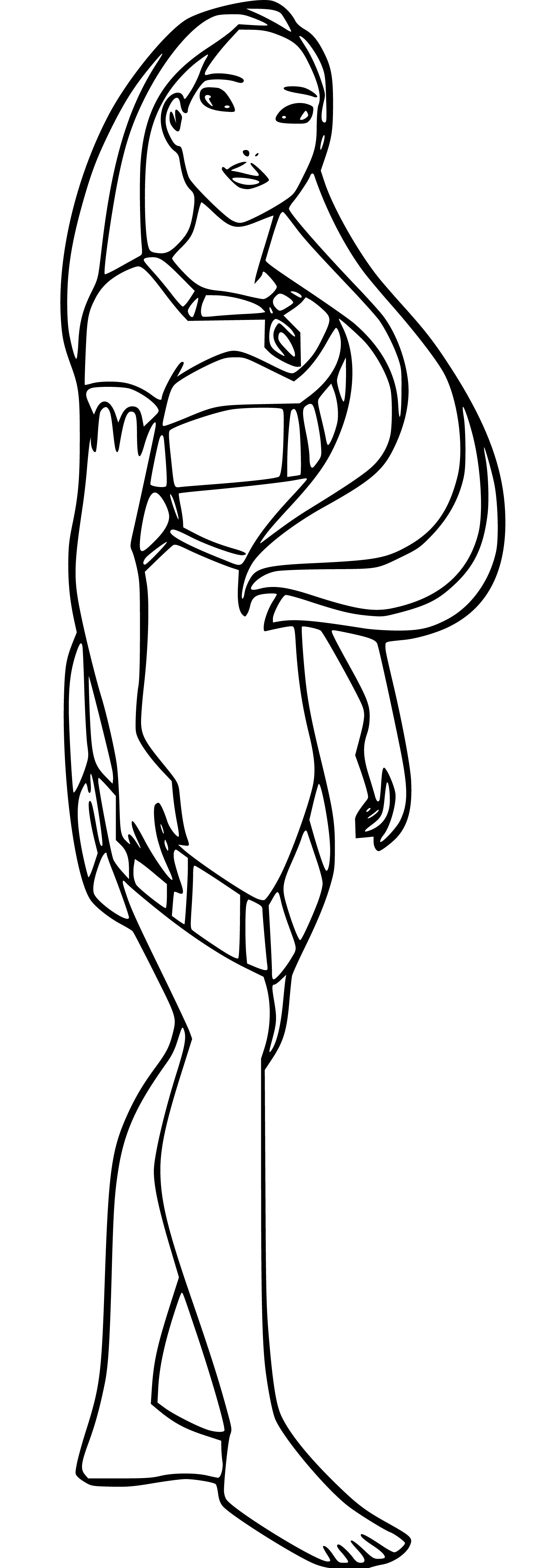 Pocahontas coloring pages (20 printable sheets, simple to draw, easy