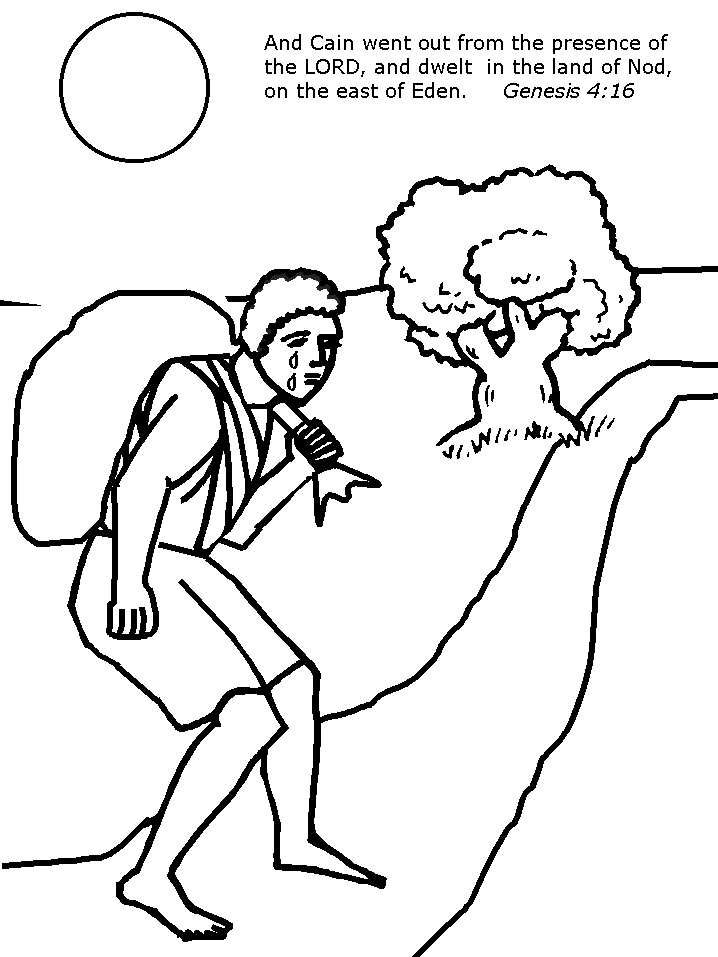Bible story coloring pages for kids