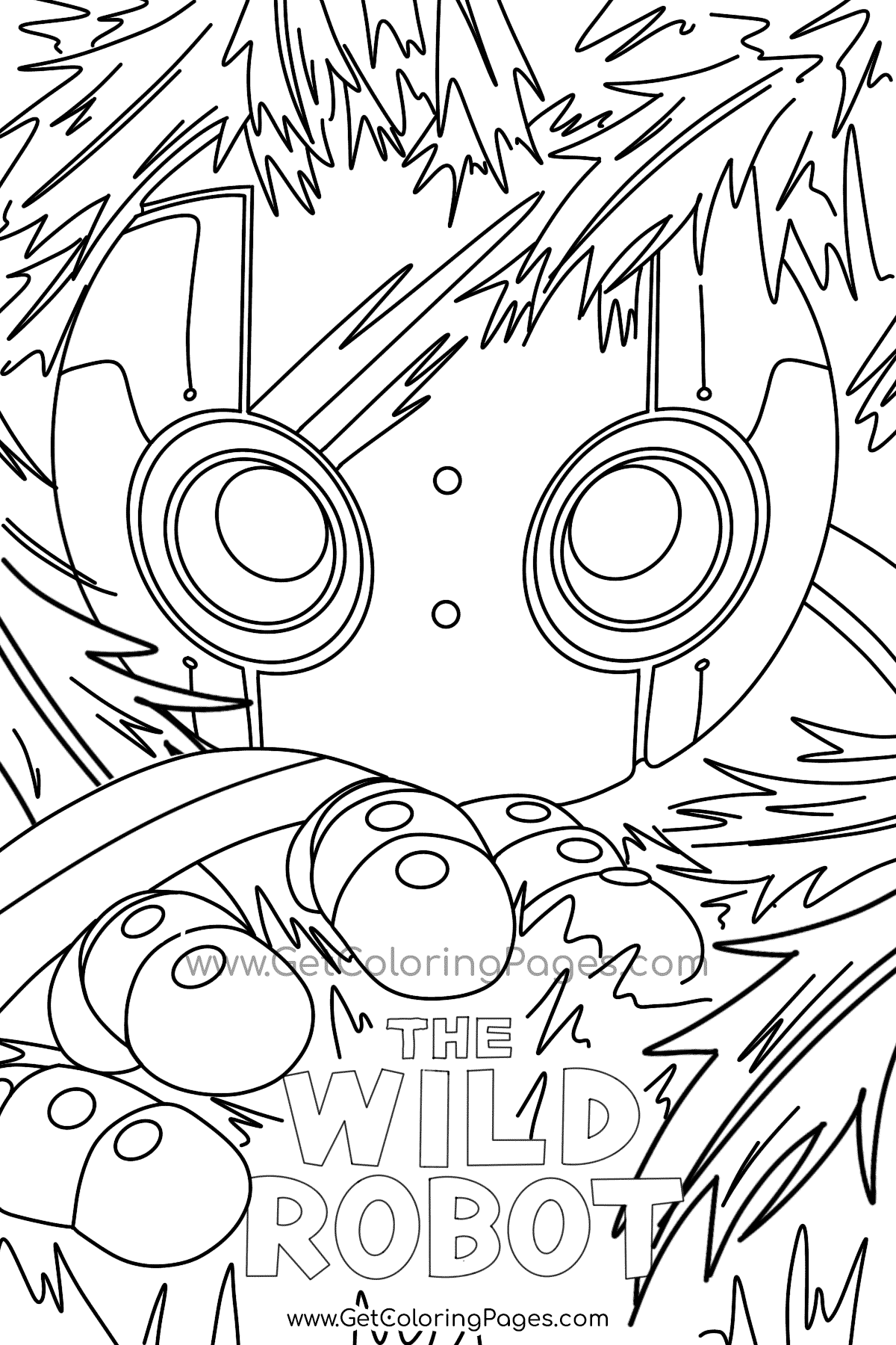 The wild robot coloring page