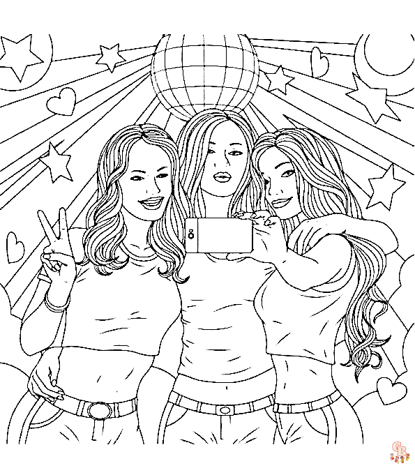 Bestie coloring pages