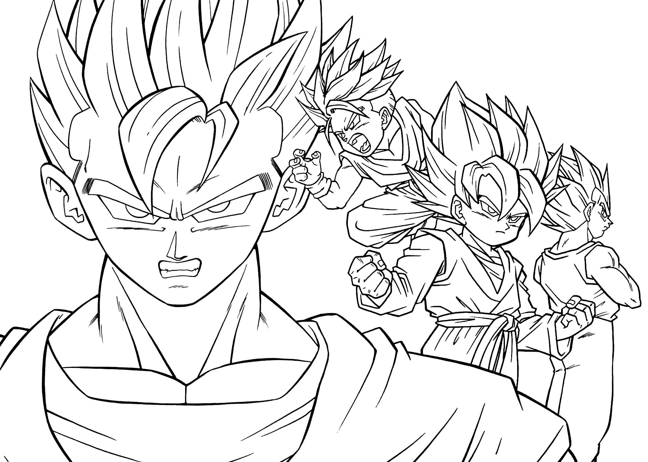 Dragon ball super coloring pages