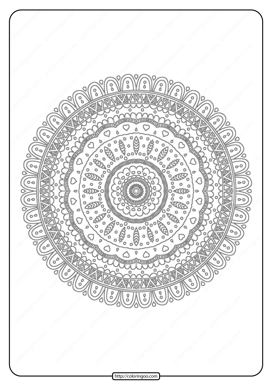 When we think of october holidays, most of us think of halloween. Free Printable Mandala Pattern Coloring Page 43