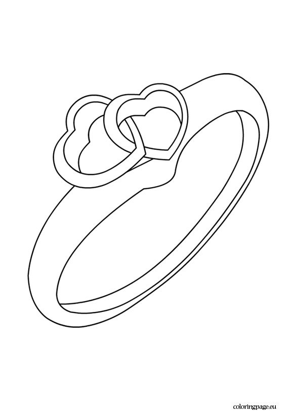 Ring coloring page