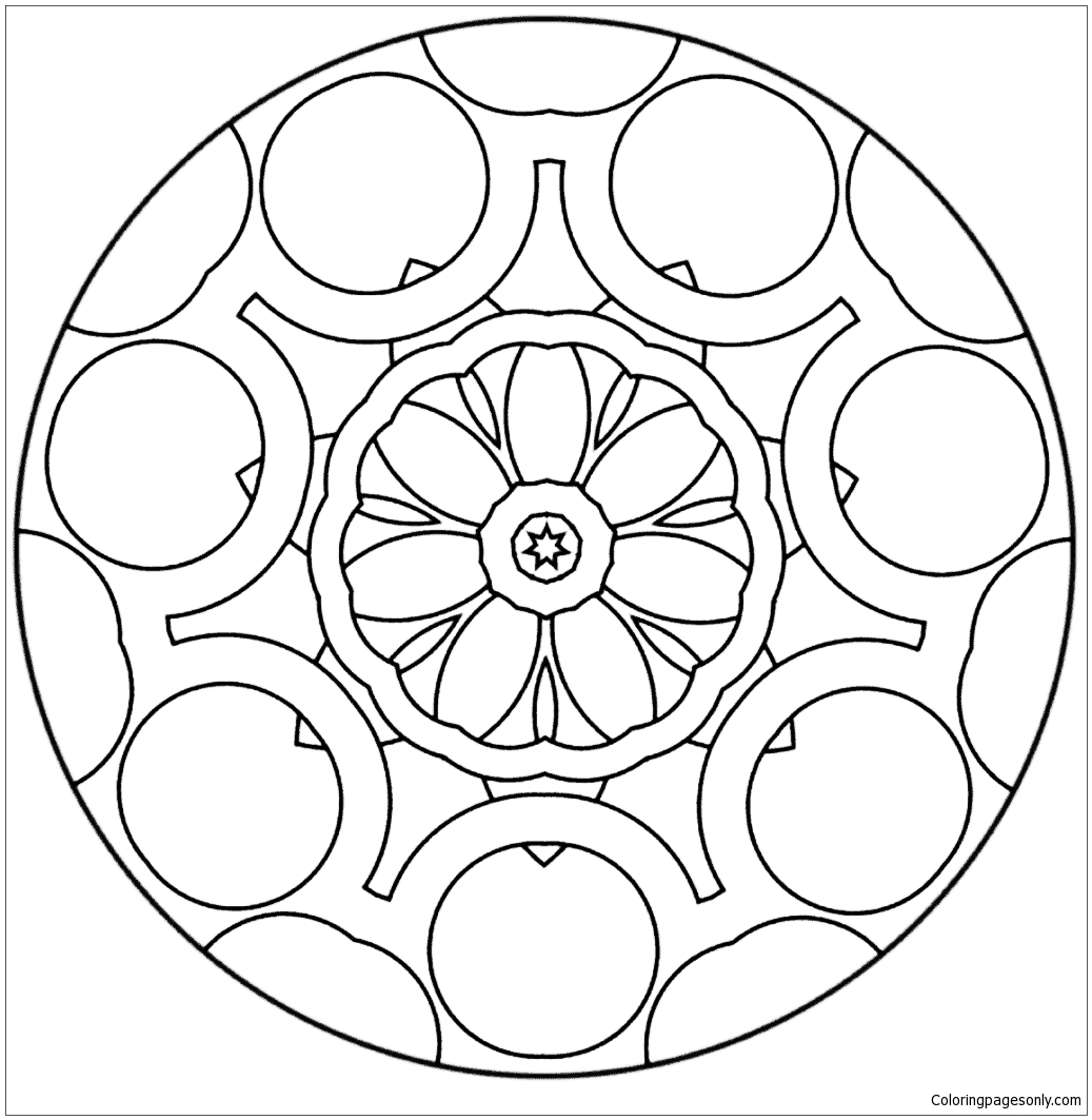 simple abstract mandala coloring pages mandala coloring pages coloring pages for kids and adults
