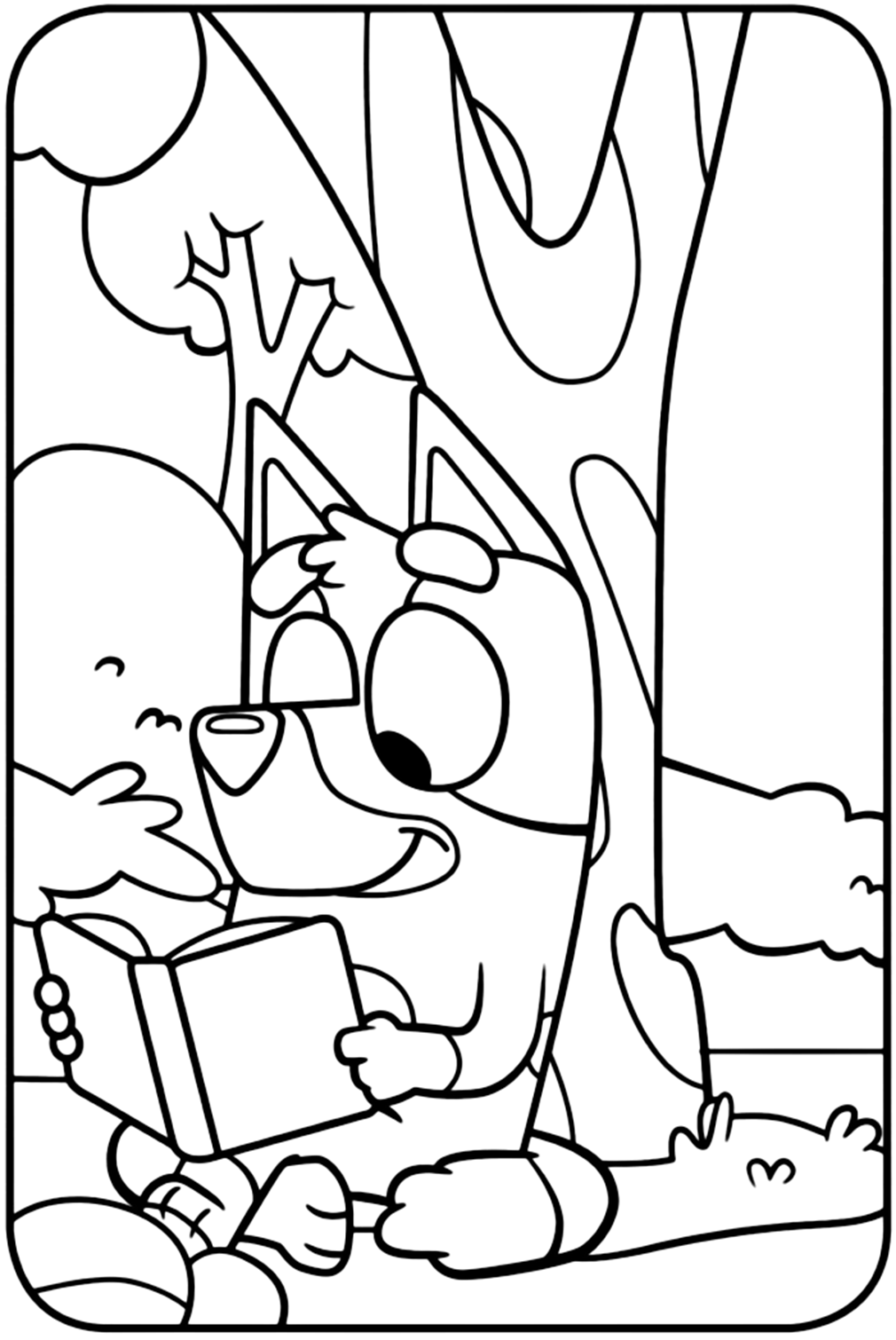 Free bluey coloring pages