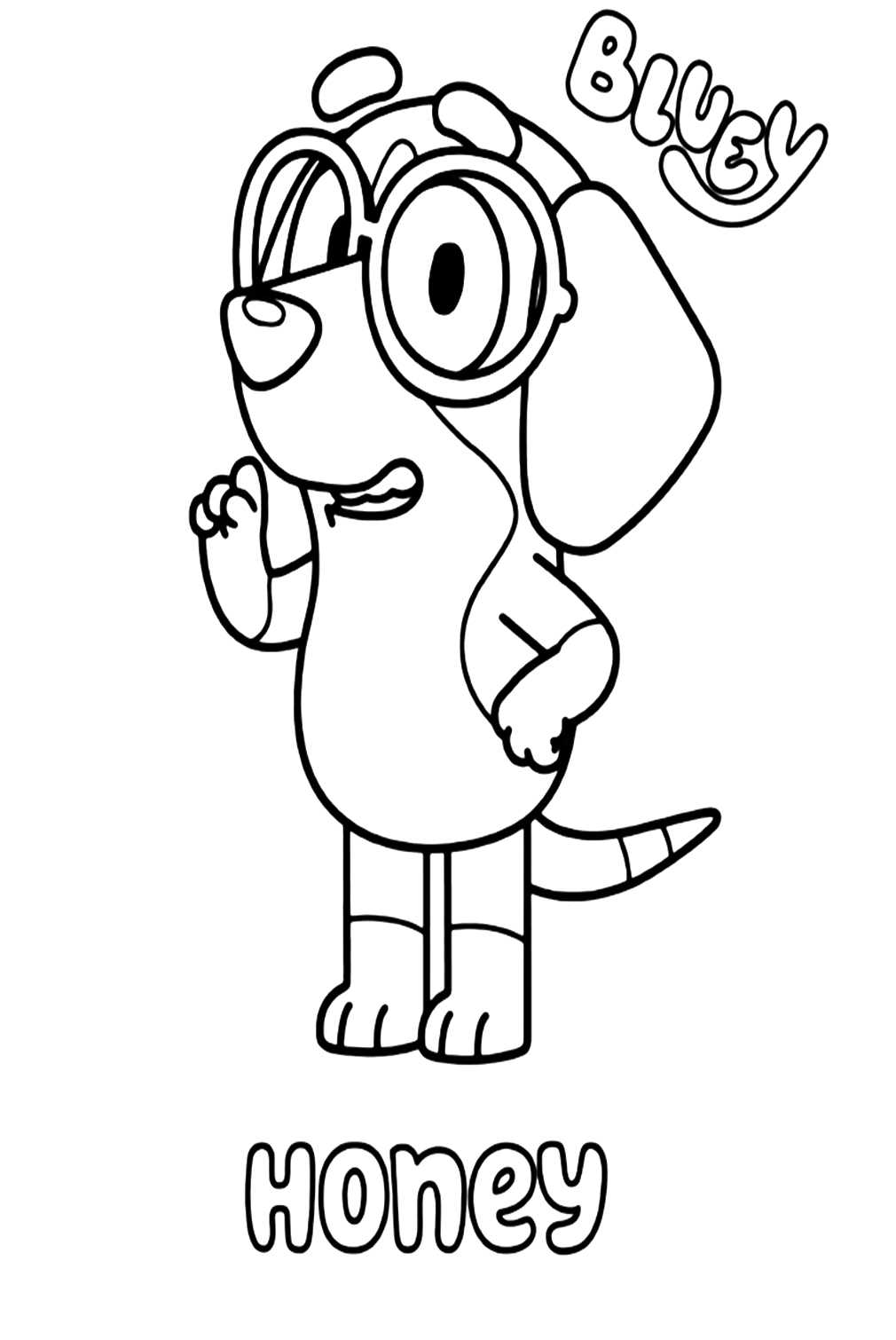 Bluey coloring pages