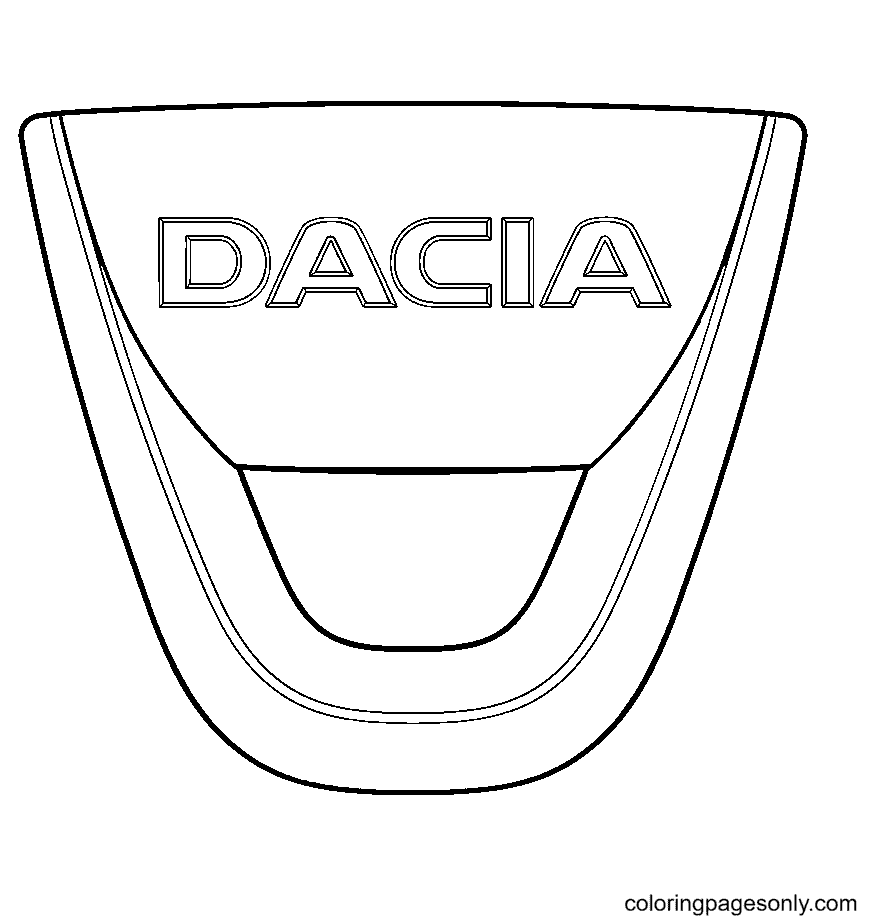 The dacia logo available for download as png and svg(vector). Dacia Logo Coloring Pages Car Logo Coloring Pages Coloring Pages For Kids And Adults
