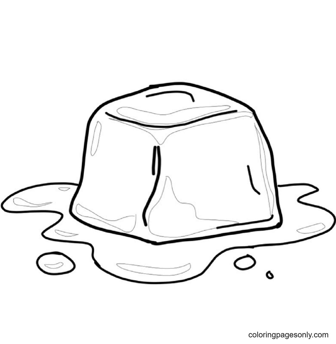 Our first free ice cream coloring page for kids has a pair of delicious treats . Ice Cube Picture 2 Coloring Pages - Ice Cube Coloring Pages - Coloring