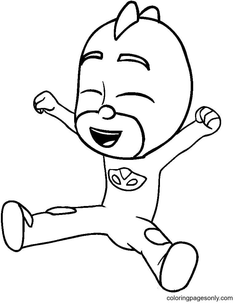 Pj masks gecko coloring pages printable
