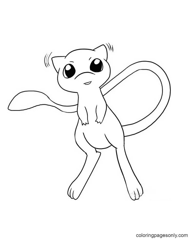 cute pokemon mew coloring pages mew coloring pages coloring pages for kids and adults