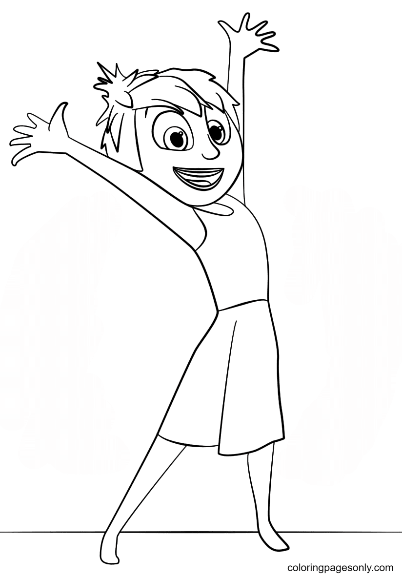 Joy and sadness have become lost and need to find their way back to hq. Joy Inside Out Coloring Pages Inside Out Coloring Pages Coloring Pages For Kids And Adults