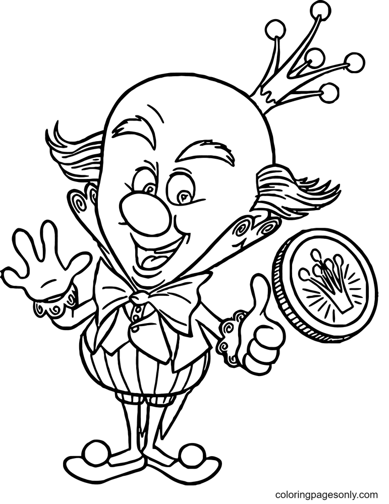 This coloring book shows some of the mint's coin designs honoring important people, places, and events in u.s. King Candy Flipped A Coin Coloring Pages Wreck It Ralph Coloring Pages Coloring Pages For Kids And Adults