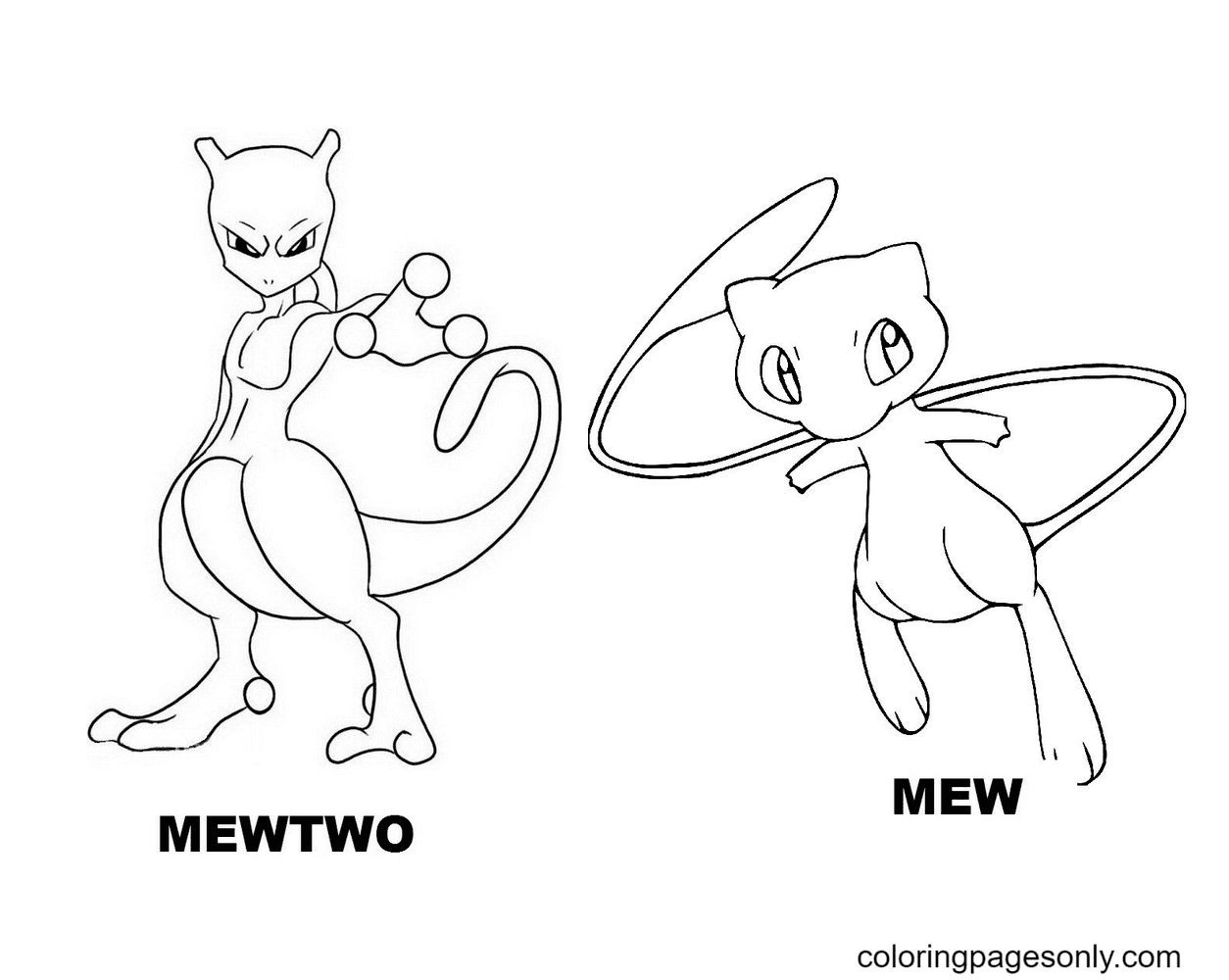 Our website provides you with suggestions for seeing the maximum quality video and image content, search and locate more informative video content and images that fit your. Pokemon Legendary Cartoon Mew Coloring Pages Mew Coloring Pages Coloring Pages For Kids And Adults