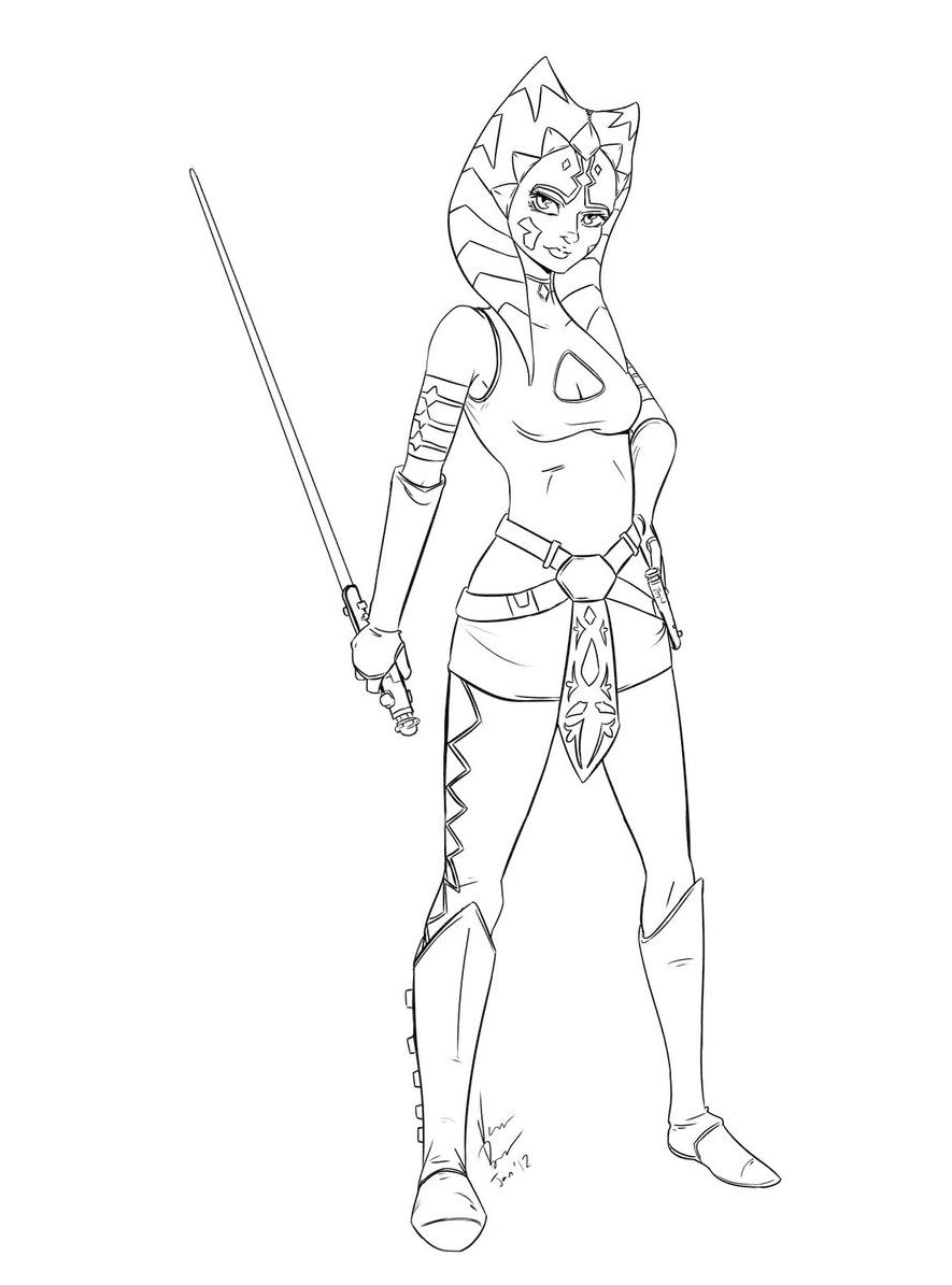 Ahsoka tano colouring pages by ryan brock. Starwars Ahsoka Coloring Pages Ahsoka Coloring Pages Coloring Pages For Kids And Adults