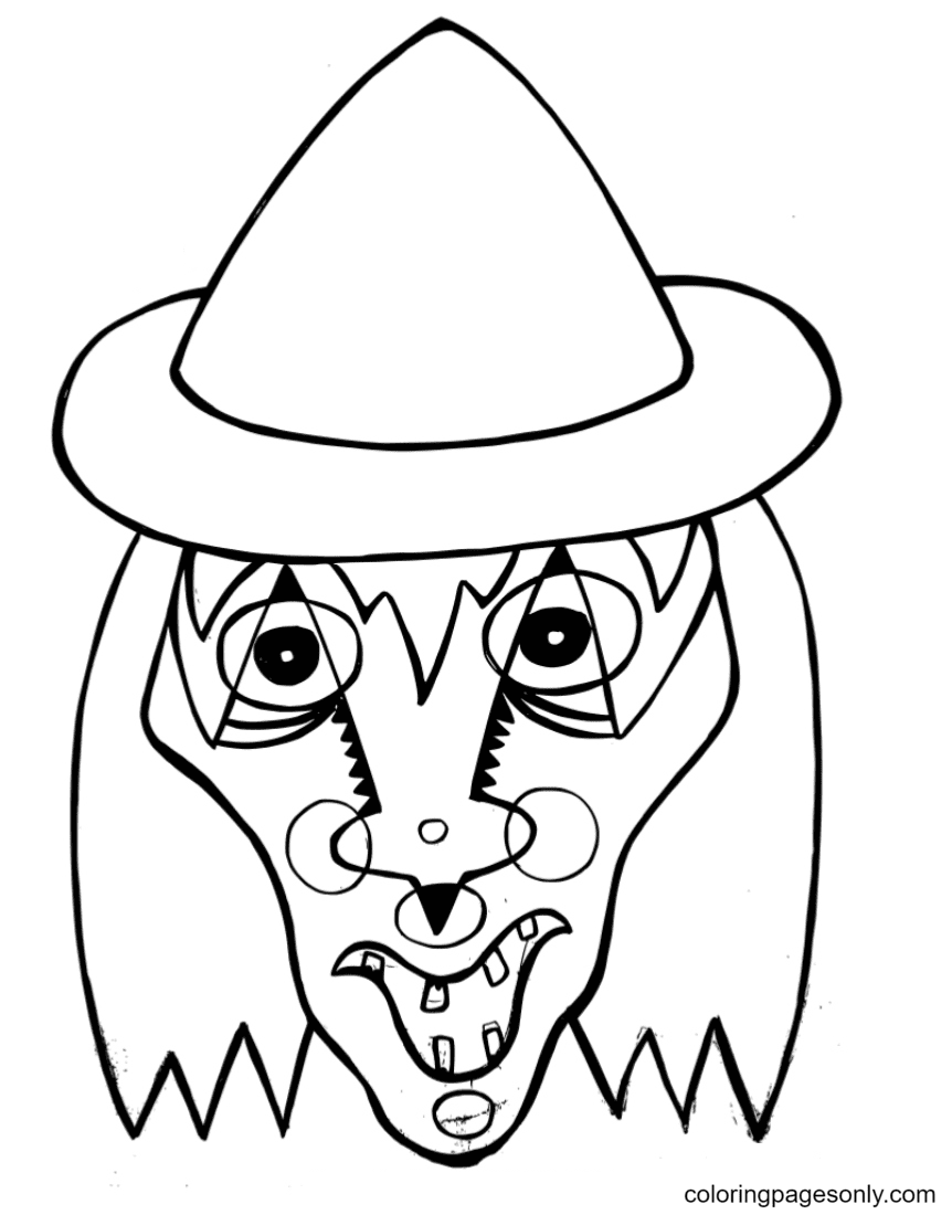 Krampus custom sky is a realistic texture pack that is designed to be very realistic and replace the minecraft sky texture by removing its vanilla look with a new custom flavo. Krampus Mask Coloring Pages Halloween Masks Coloring Pages Coloring Pages For Kids And Adults
