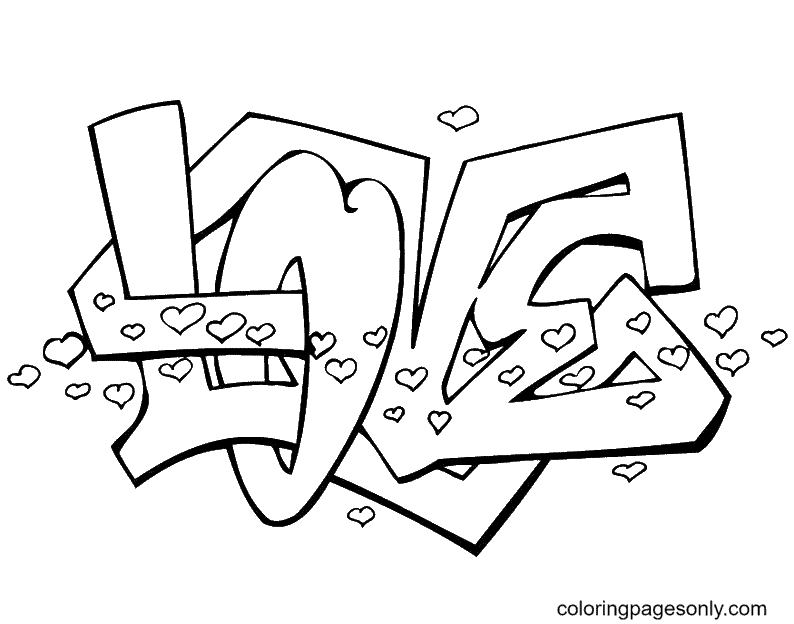You can search several different ways, depending on what information you have available to enter in the site's search bar. Love Graffit Free Coloring Pages Graffiti Coloring Pages Coloring Pages For Kids And Adults