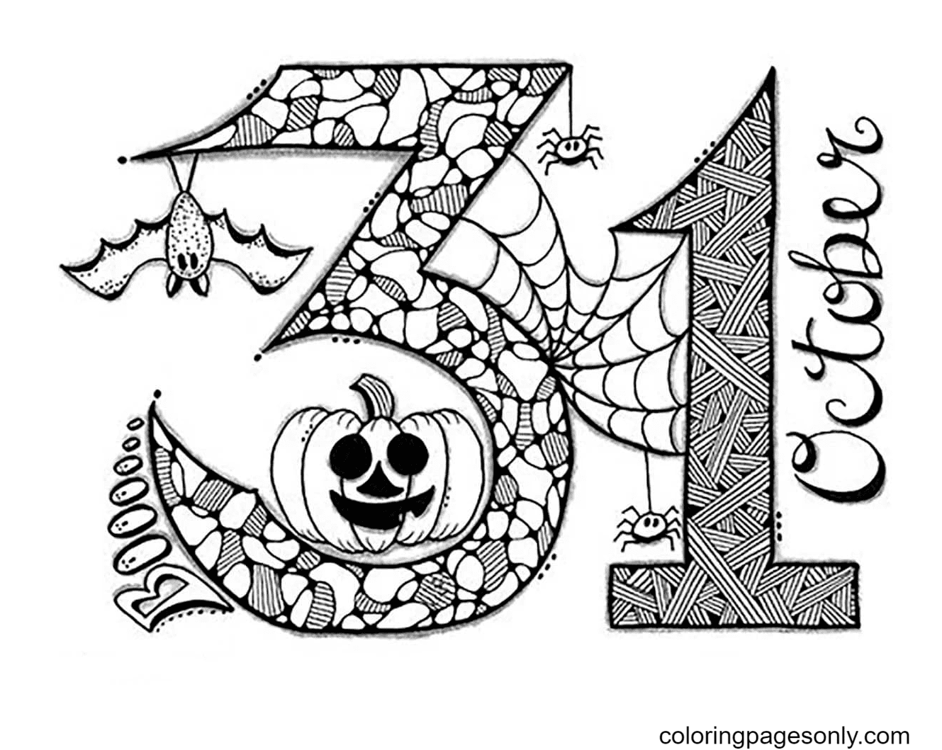 Customize your october coloring page by changing the font and text. October 31 Coloring Pages October Coloring Pages Coloring Pages For Kids And Adults