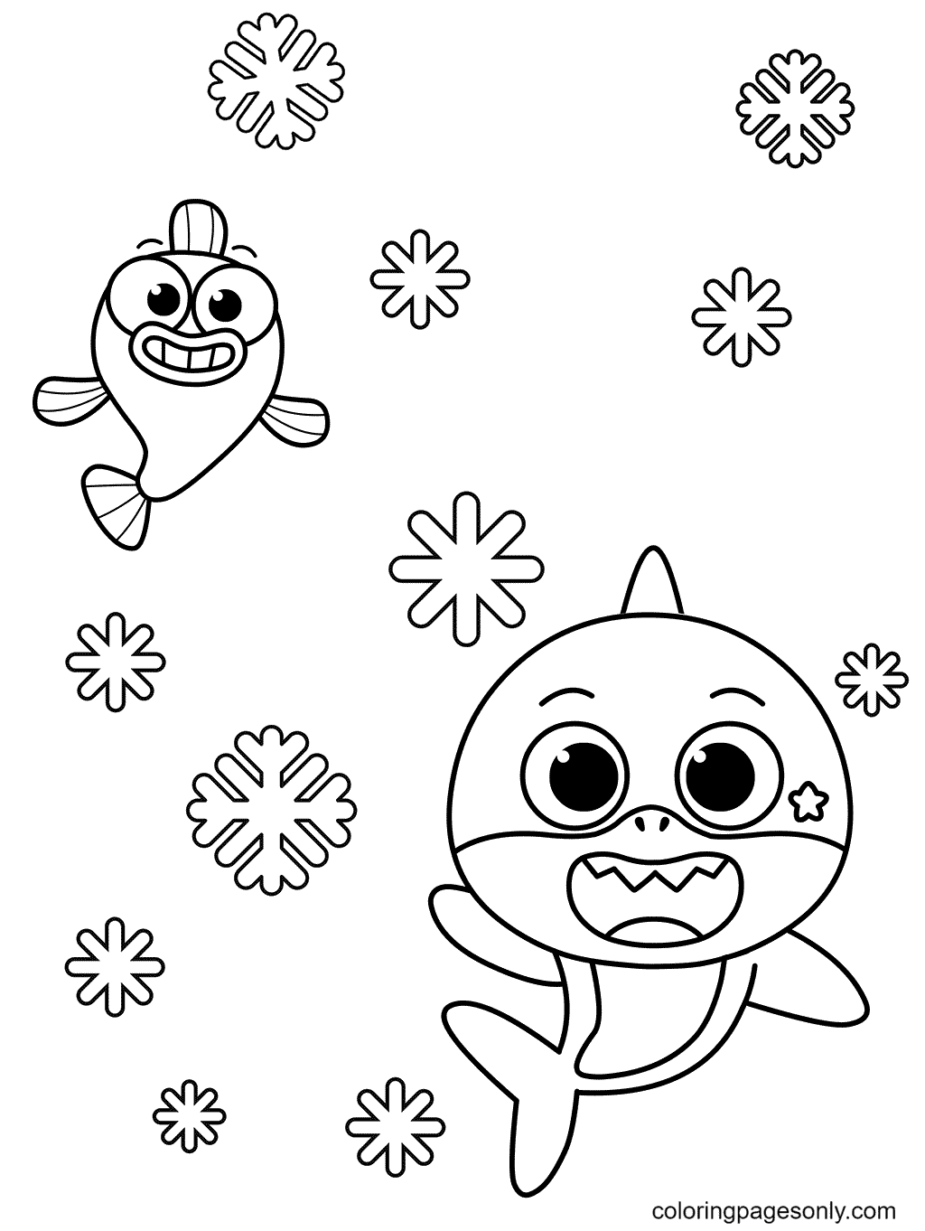 shark christmas coloring pages baby shark coloring pages coloring pages for kids and adults