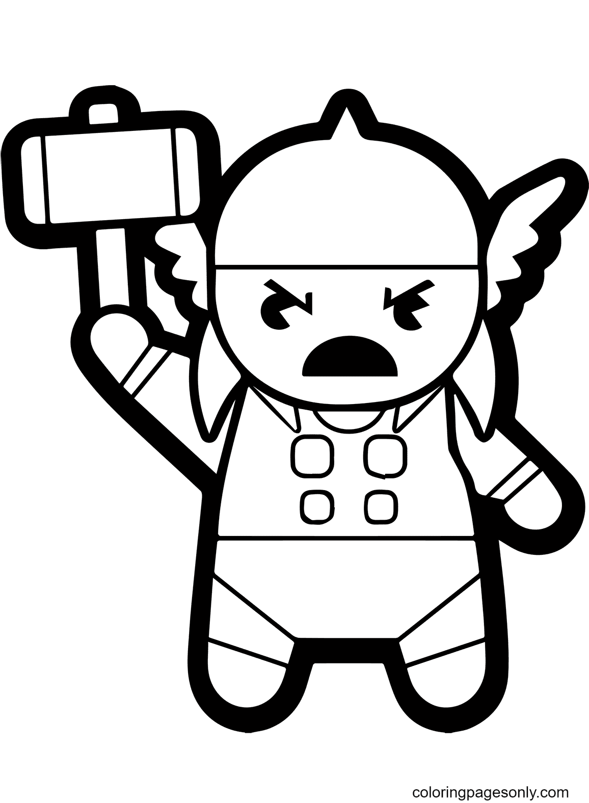 Download this adorable dog printable to delight your child. Cartoon Thor Coloring Pages Thor Coloring Pages Coloring Pages For Kids And Adults