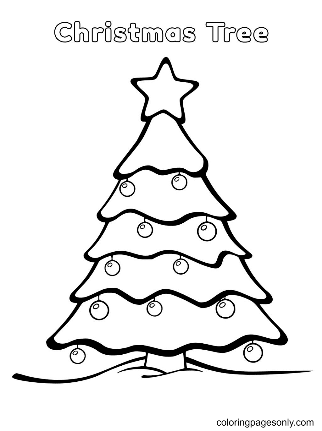 Paw patrol christmas coloring pages. Merry Christmas Tree Coloring Pages Christmas Tree Coloring Pages Coloring Pages For Kids And Adults