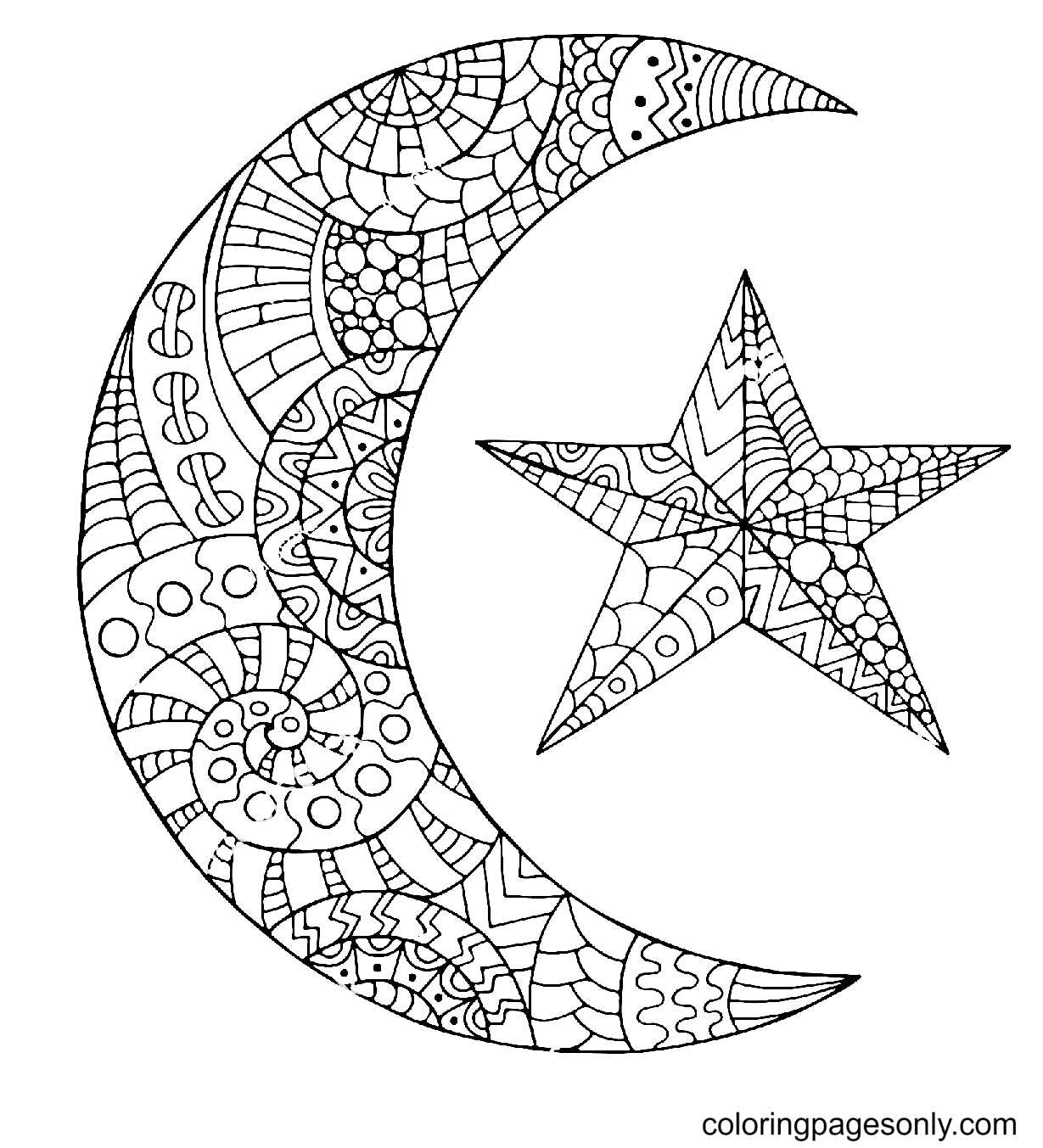 The sun and the moon are always there for us wherever we are, whatever we do. Star Moon Coloring Pages Star Coloring Pages Coloring Pages For Kids And Adults