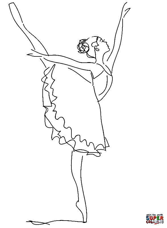 Ballerina coloring pages