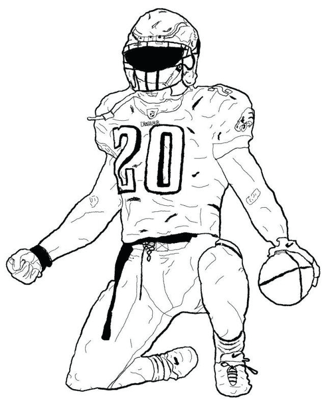 These alphabet coloring sheets will help little ones identify uppercase and lowercase versions of each letter. Cool Football Player Coloring Pages Football Player Coloring Pages Coloring Pages For Kids And Adults