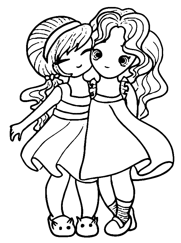 Keep your kids busy doing something fun and creative by printing out free coloring pages. Cute Best Friends Coloring Pages Bff Coloring Pages Coloring Pages For Kids And Adults