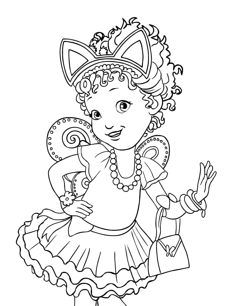 25 fancy nancy coloring pages