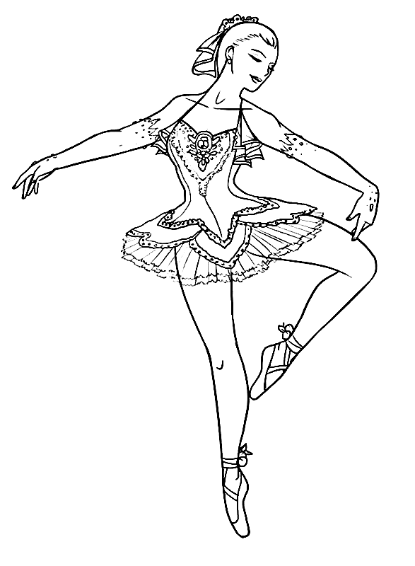 Ballerina coloring pages