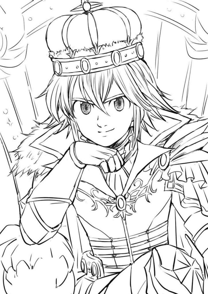 You can download free printable meliodas coloring pages at coloringonly.com. Amazing Guy Coloring Pages Anime Coloring Pages Coloring Pages For Kids And Adults