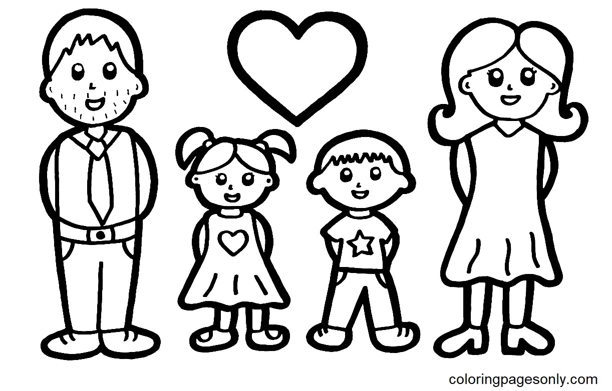 48 family coloring pages