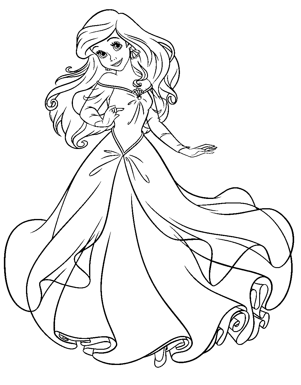 pretty ariel disney coloring pages ariel coloring pages coloring pages for kids and adults