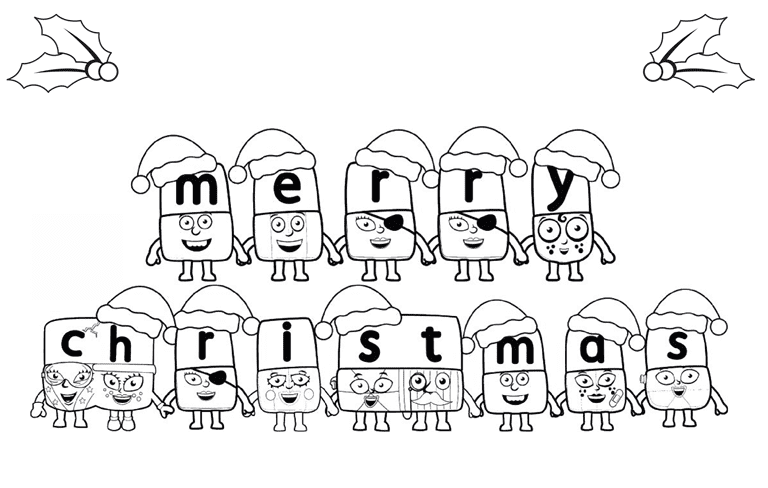 Alphablocks coloring page