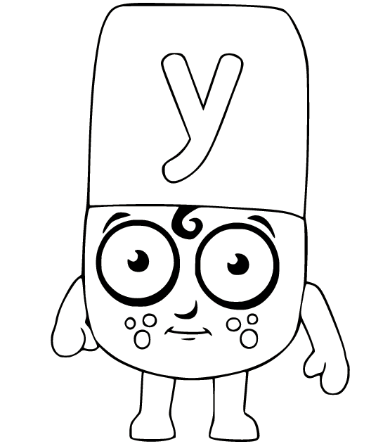 Alphablocks coloring page