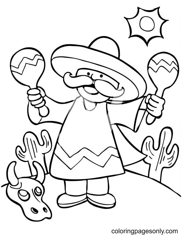 Show your kids a fun way to learn the abcs with alphabet printables they can color. Fiesta Mexican Coloring Pages Cinco De Mayo Coloring Pages Coloring Pages For Kids And Adults