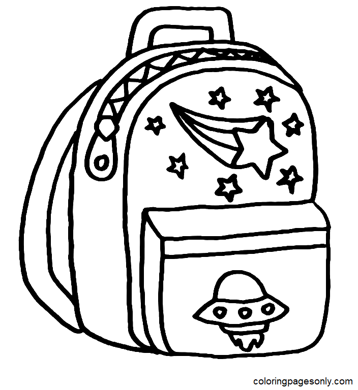 Coloring pages backpack
