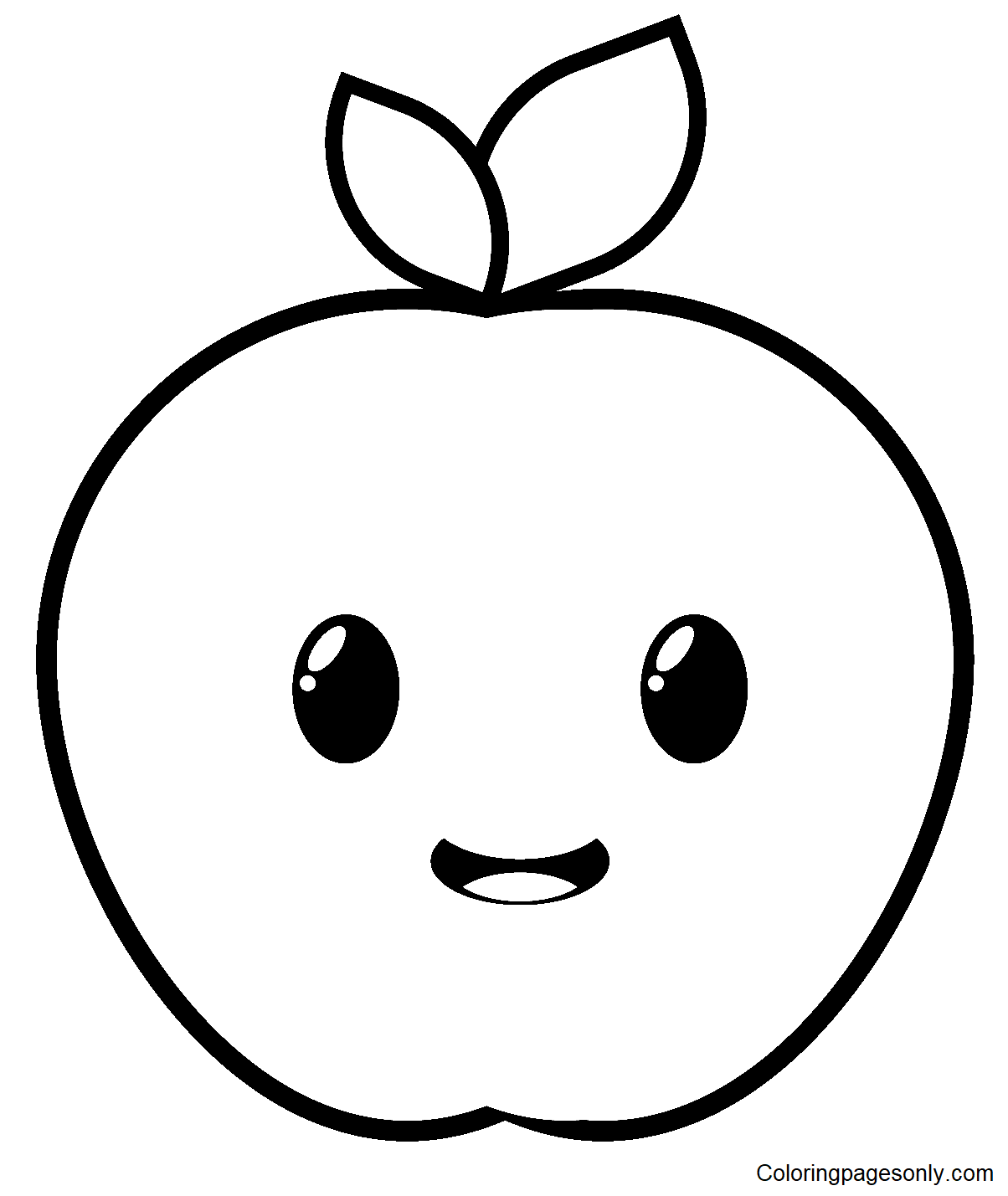 81 apple coloring pages