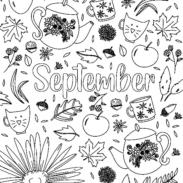 50 september coloring pages