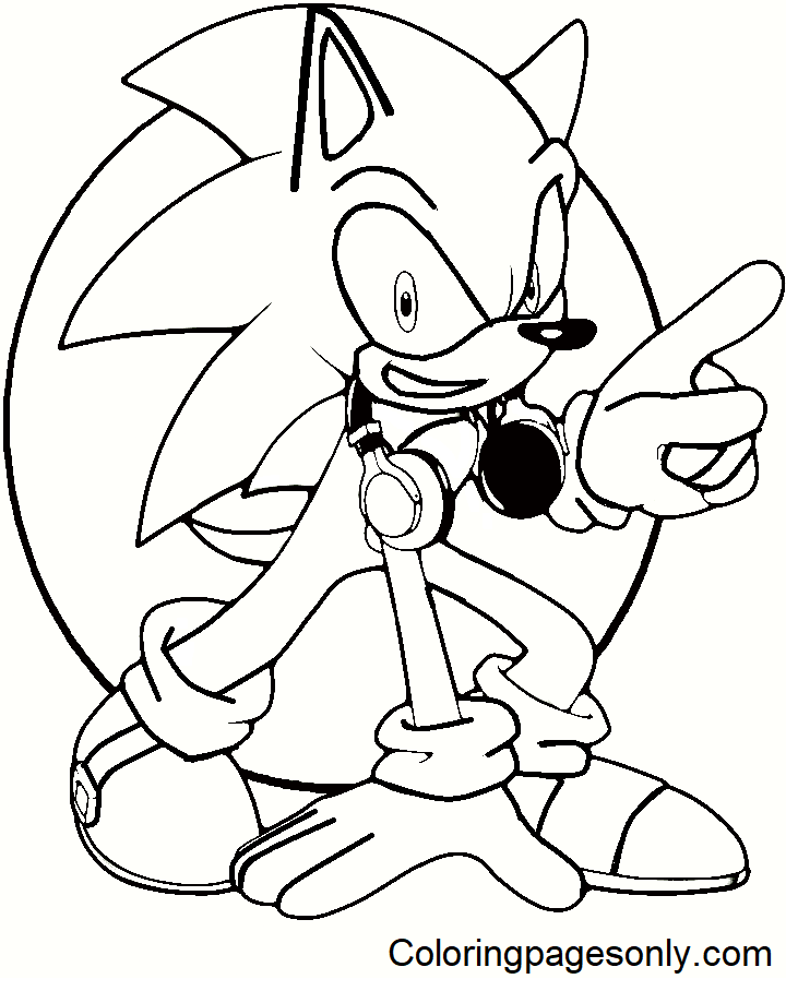 Sonic coloring pages