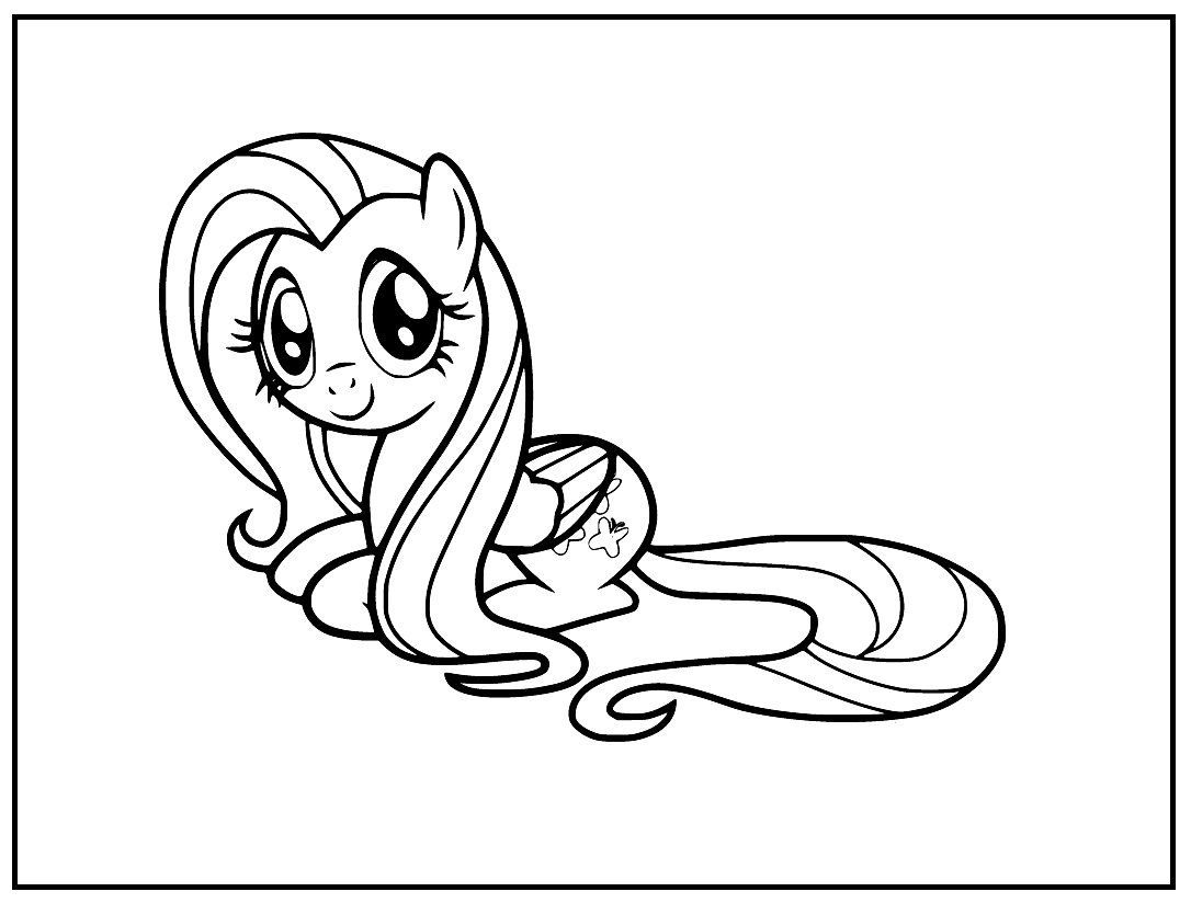 62 fluttershy coloring pages
