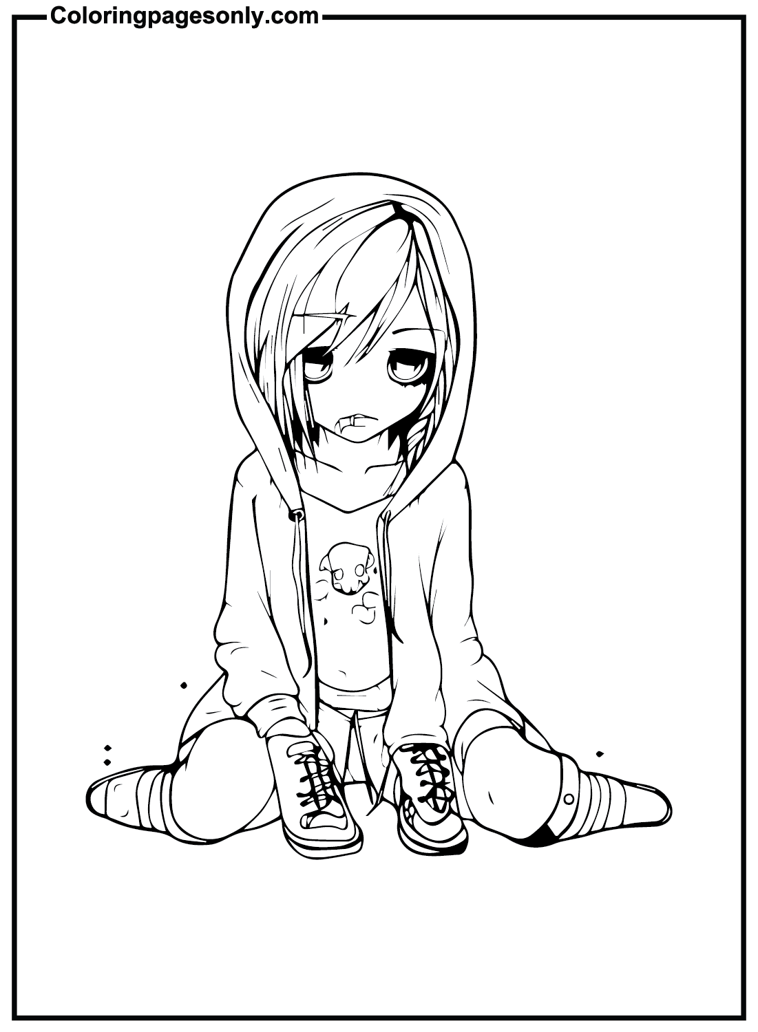 20+ emo coloring pages