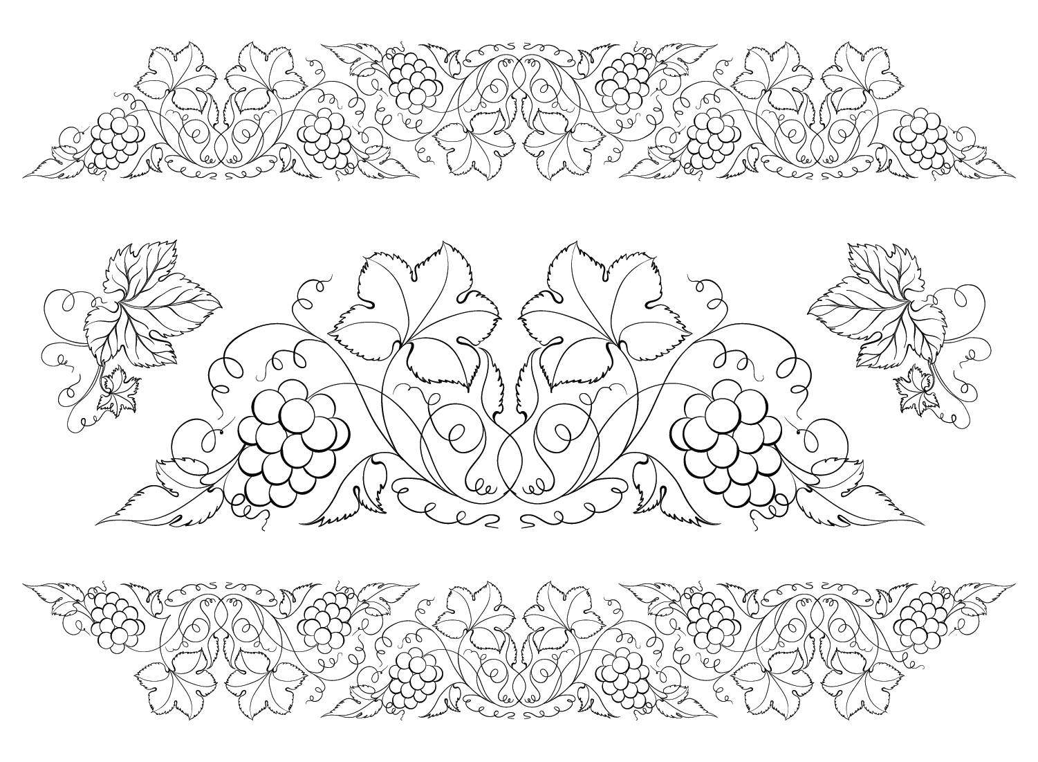 28 grapes coloring pages