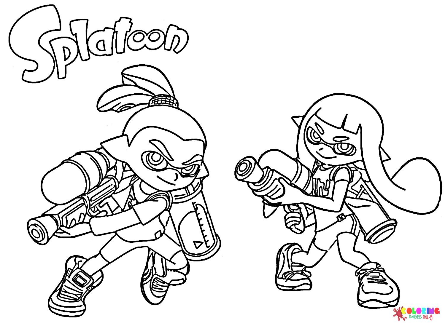 Coloriages splatoon