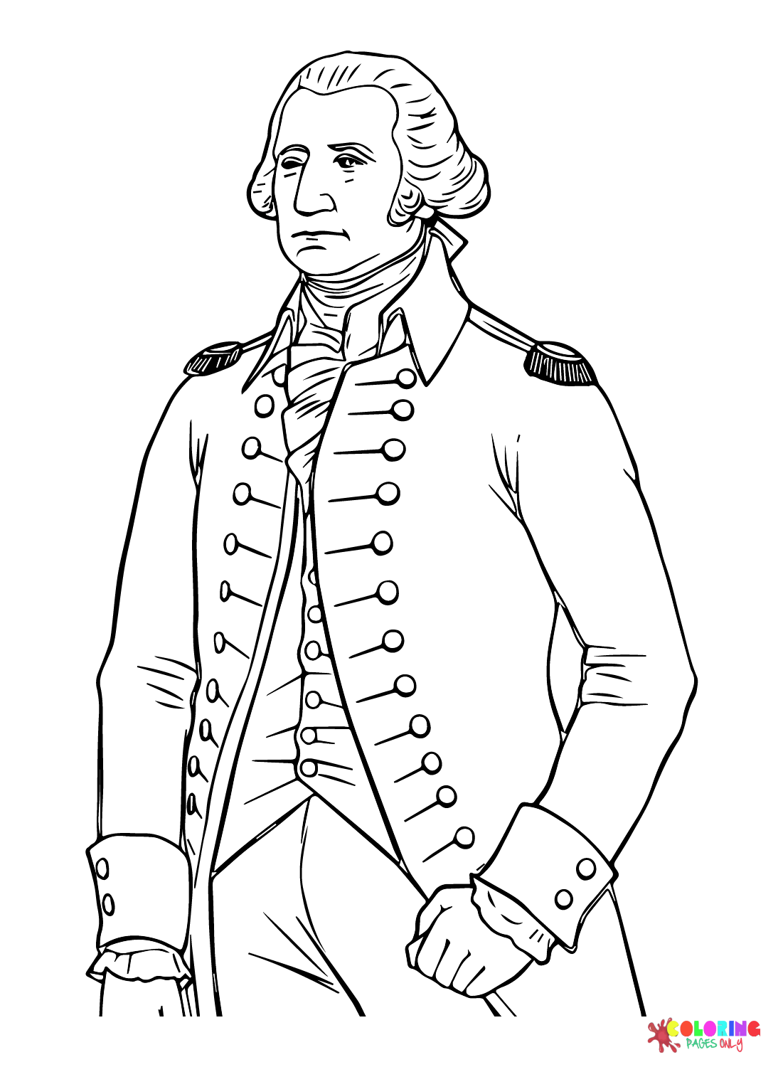 14 george washington coloring pages