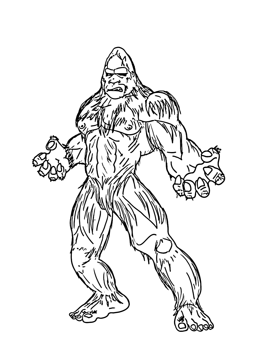 Bigfoot color pages