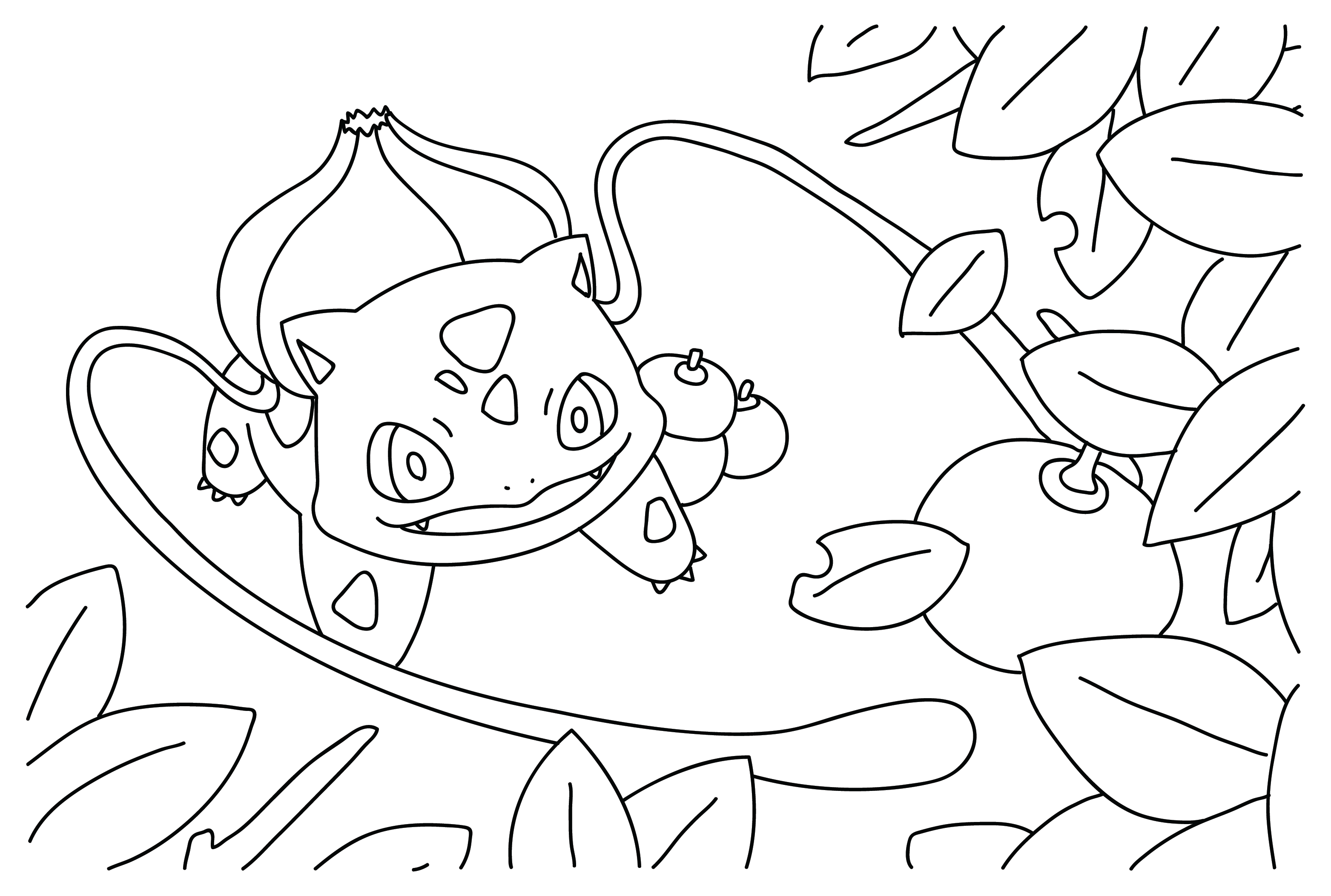 Coloring page pictures pokemon bulbasaur