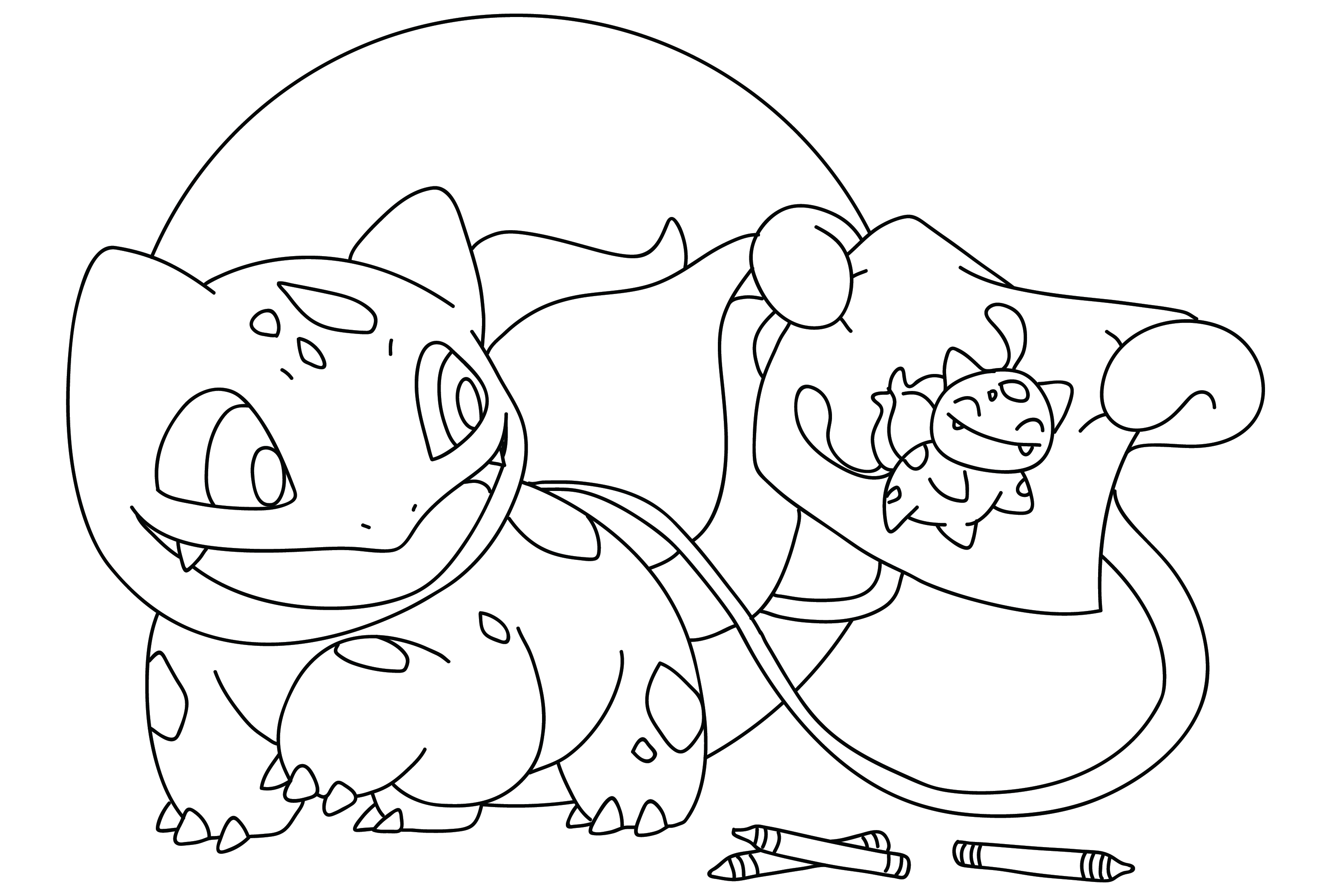 Coloring page pictures pokemon bulbasaur