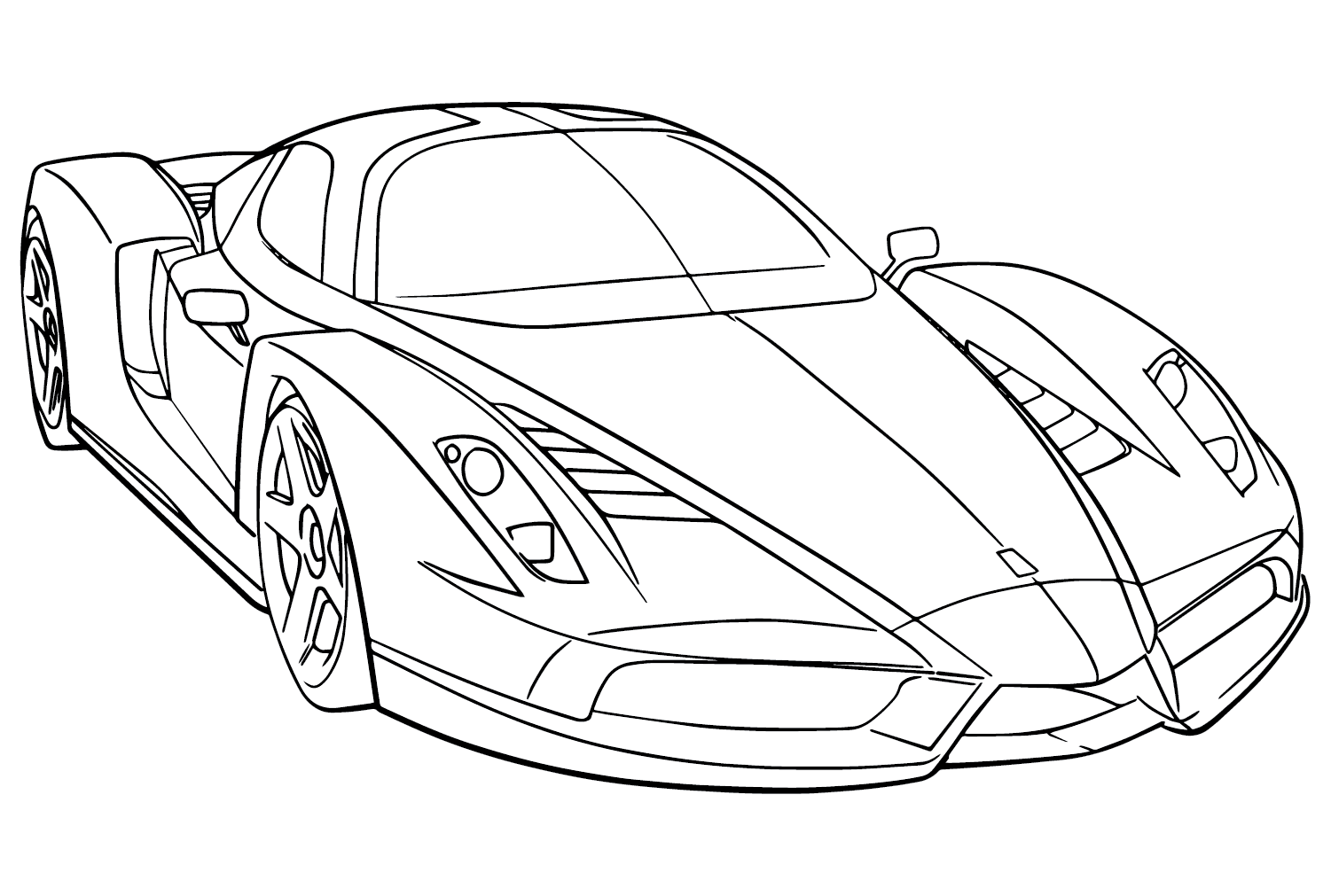 Ferrari coloring page